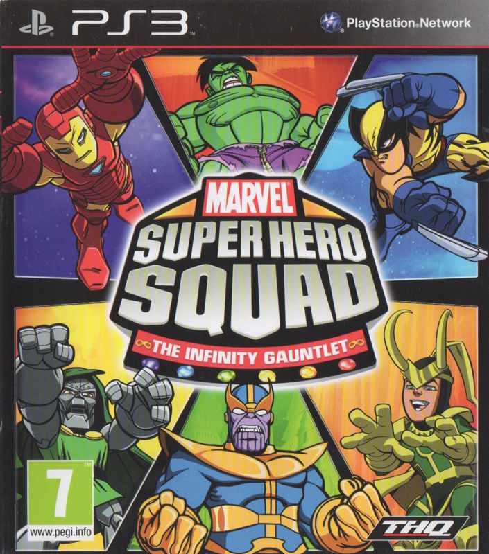 Marvel Super Hero Squad: The Infinity Gauntlet box art for Playstation 3